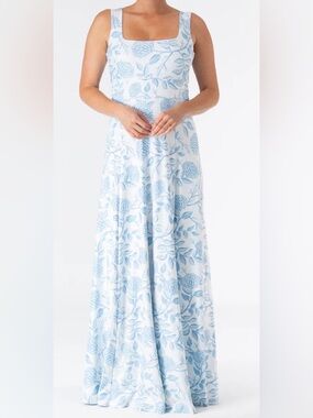 NWT Smith & Quinn blue/white Cosette style maxi dress Size 3X
